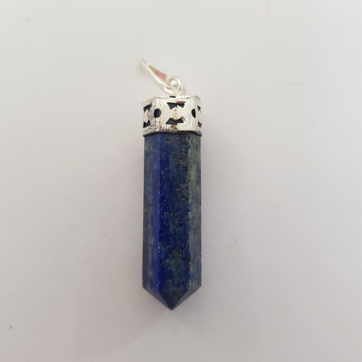 Lapis Lazuli - Cap Point Pendant - Faceted Lapis Lazuli - Cap Point Pendant - Faceted